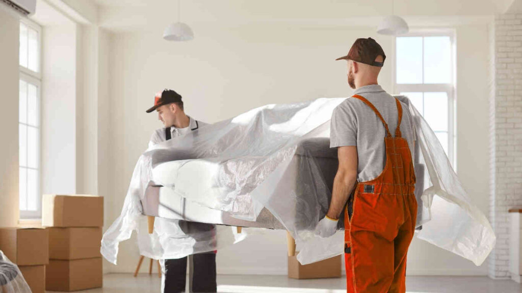 Expert furniture movers and packers transporting items securely during relocation