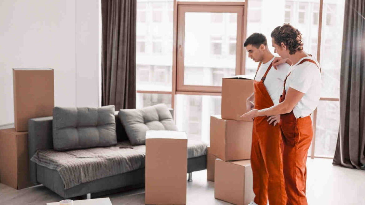 Careful packing of household items by experienced home shifting service team